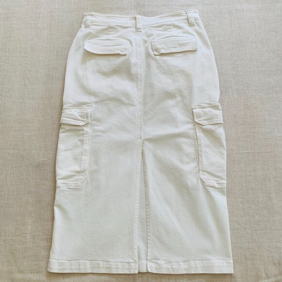 Aritzia TNA Cream Cargo Skirt | Y2K Utility Style | Size 8 - Picture 6 of 6